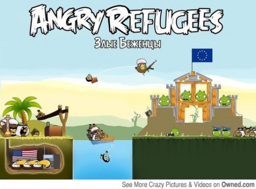 angry refugees