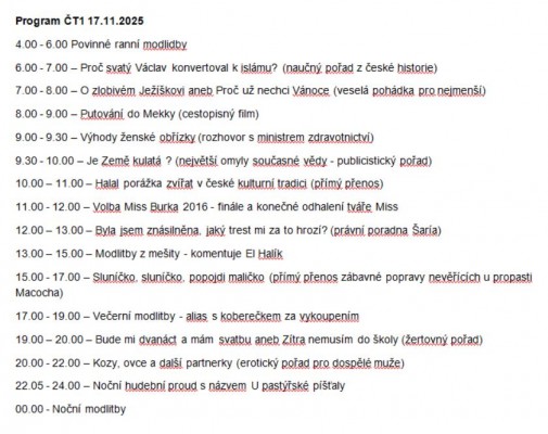 TV program v buducnosti